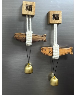[느린나무] 원목액막이북어도어벨